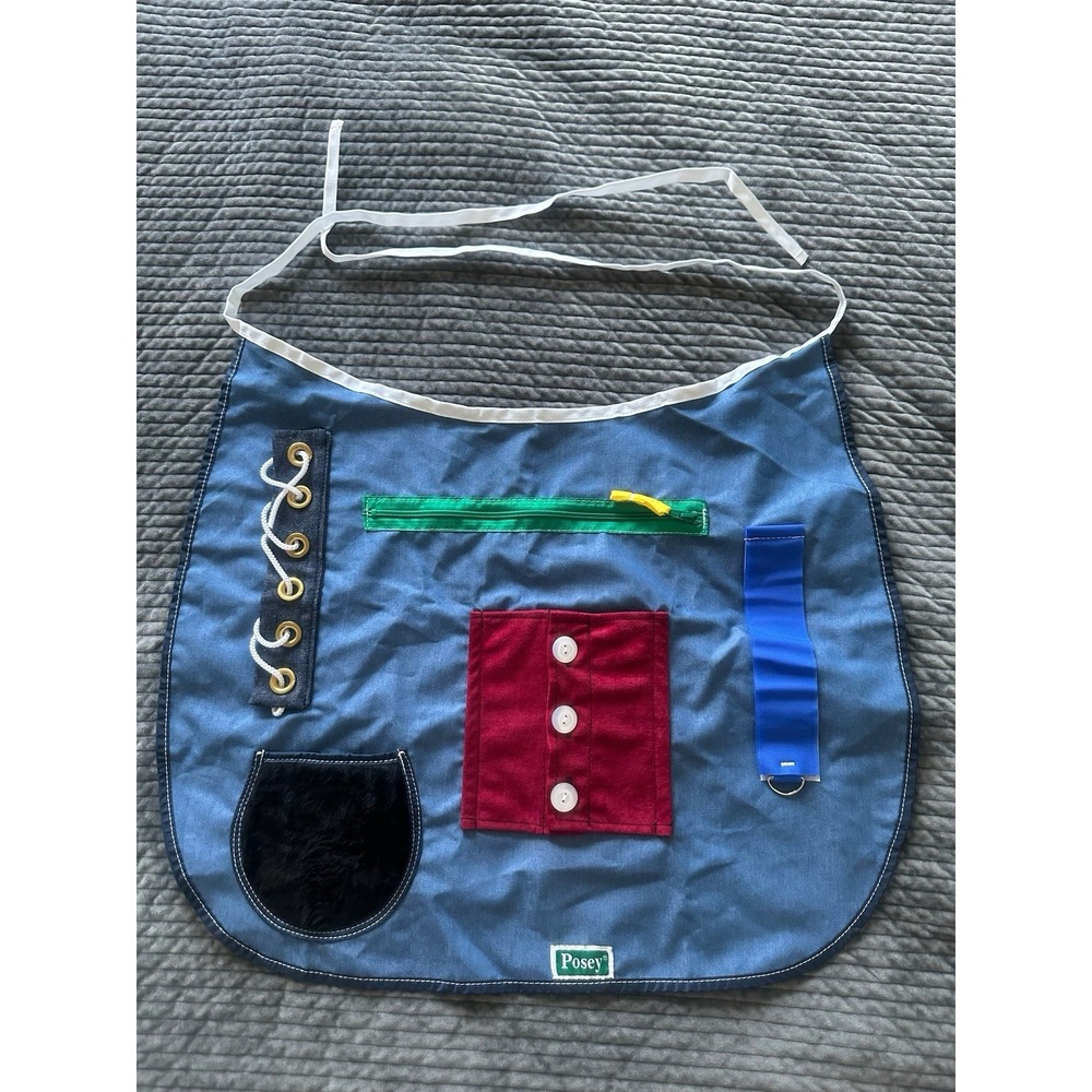 Posey Activity Apron Tactile Stimulation For Cognitive Therapy -New Without Tags